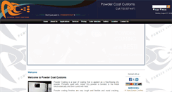 Desktop Screenshot of powdercoatcustoms.com